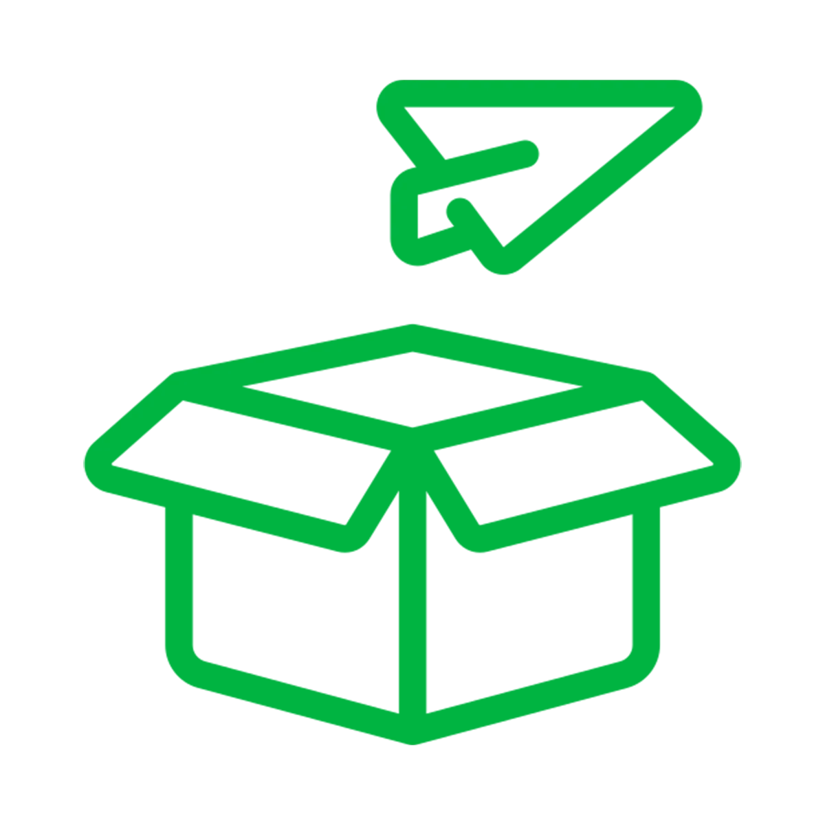 Icono de paquete de encomienda